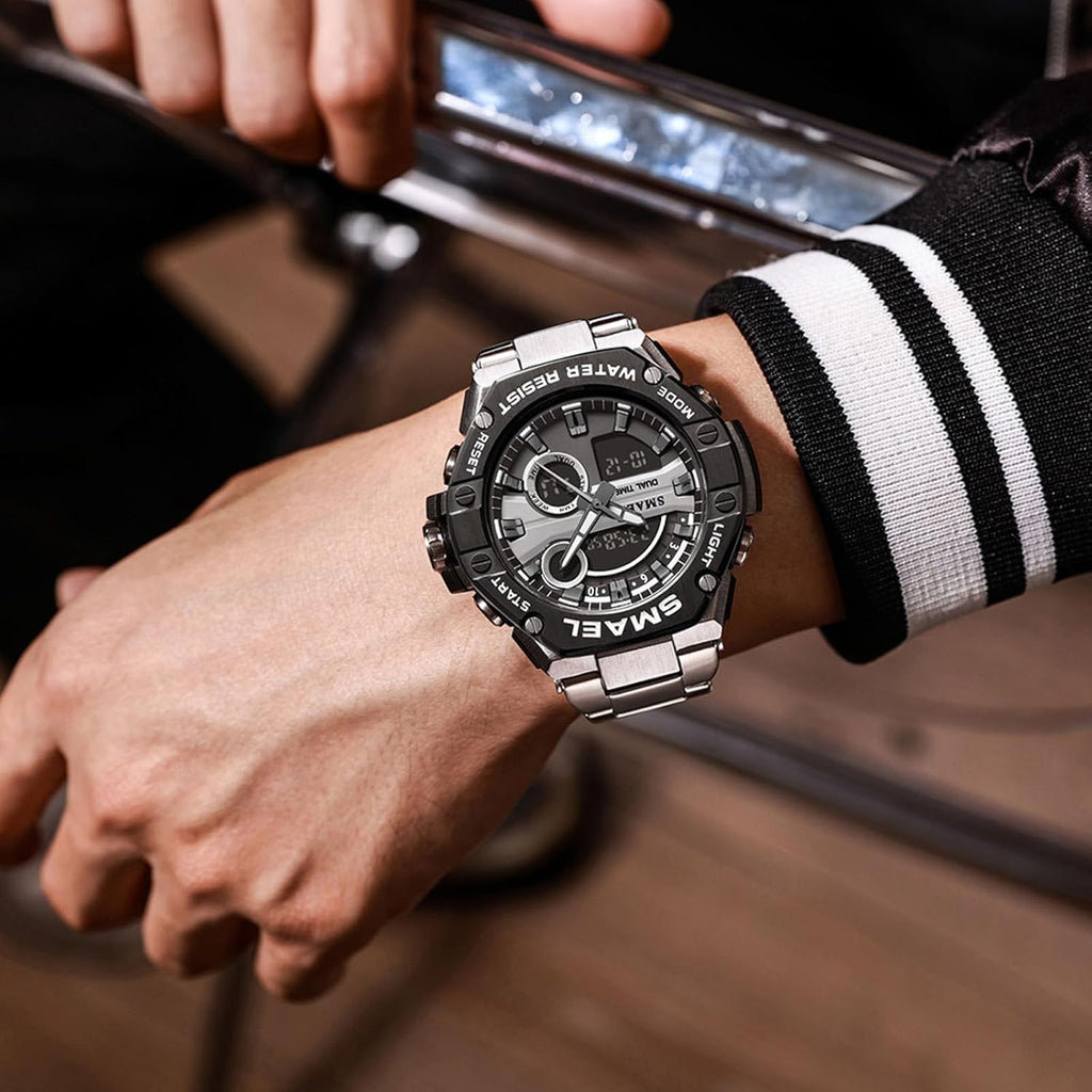 Waterproof Military Tactical Sports Wrist Watch with Led Luminous L37835