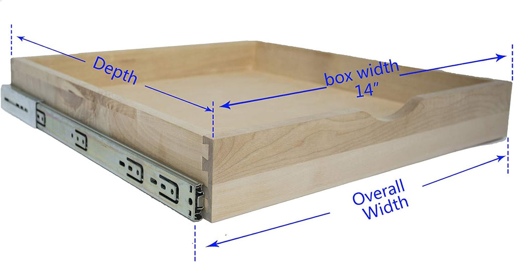 Slide Out Cabinet Shelf Pull-Out Wood Drawer Storage, Soft-Close, Pack of 2 E97414