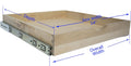 Slide Out Cabinet Shelf Pull-Out Wood Drawer Storage, Soft-Close, Pack of 2 E97414