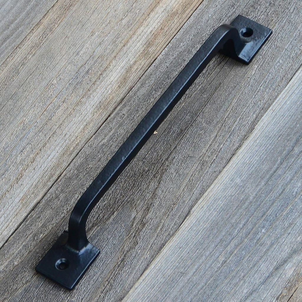 Black Cast Iron Pull Handles 12 inch Set of 2 T836