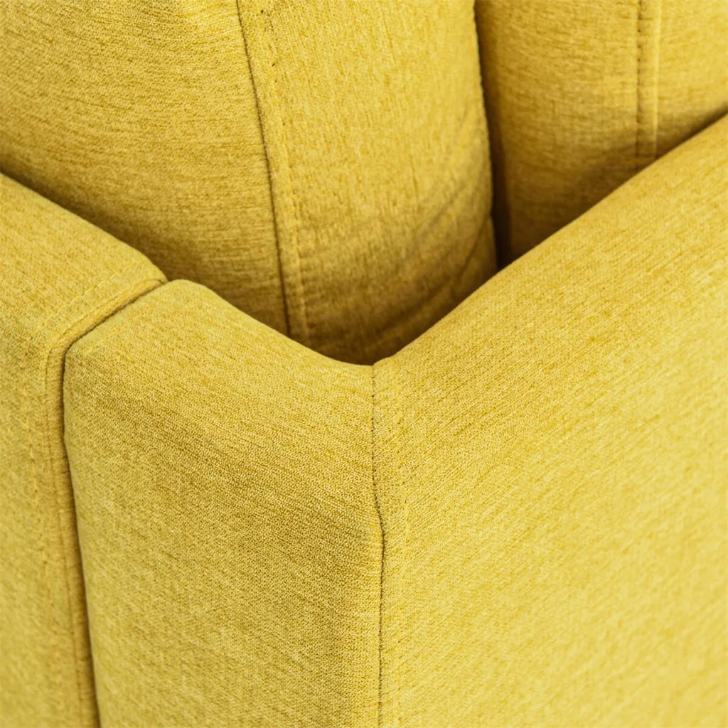 65" Mid-Century Modern Fabric Corner Lounge Chair T316