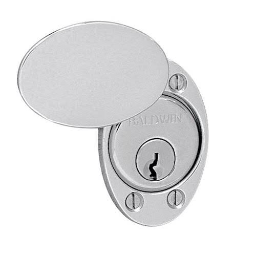 Satin Brass u0026 Black Cylinder Lock Cover Plate X55247