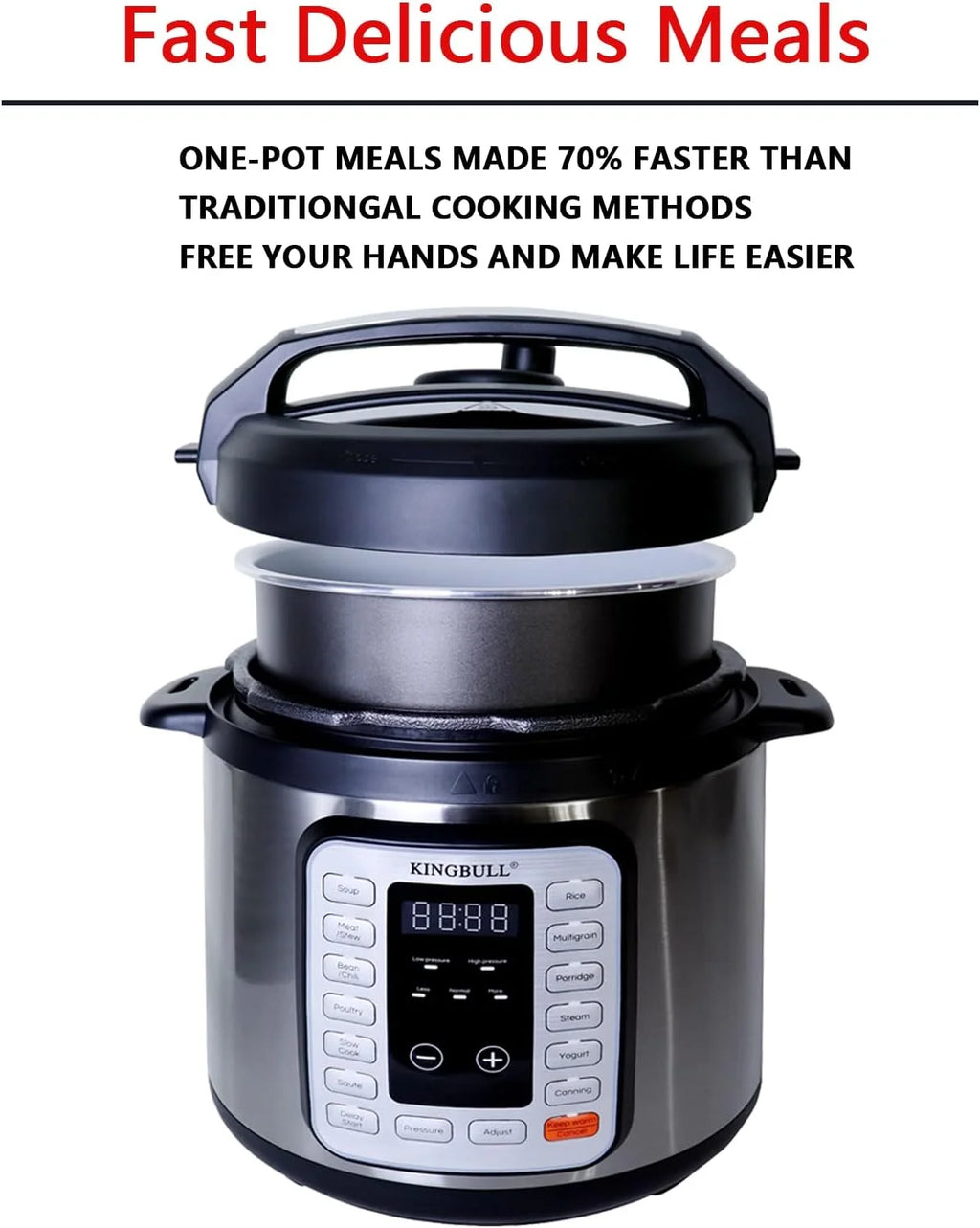 12-in-1 Electric Pressure Cooker 6QT B1896
