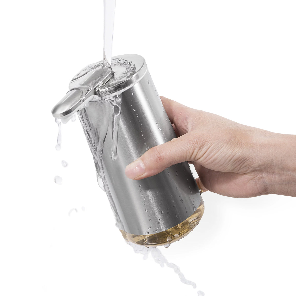 10 oz Touch-Free Automatic Sensor Foam Soap Dispenser Brushed Stainless Steel C85989