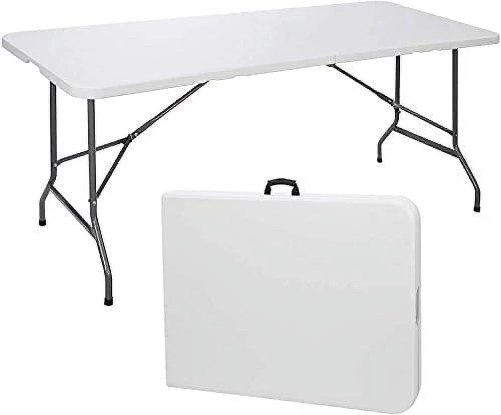 6ft Bi-Fold Portable Plastic Table U279783