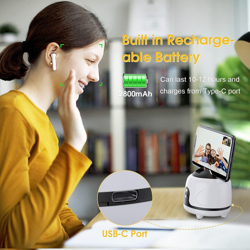 White 360° Rotation Motion Sensor Phone Holder, Pack of 2 T103891