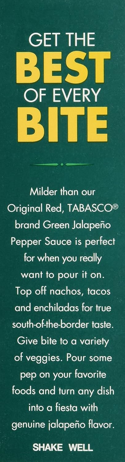 Green Jalapeno Pepper Sauce 2 oz bottle Y9204