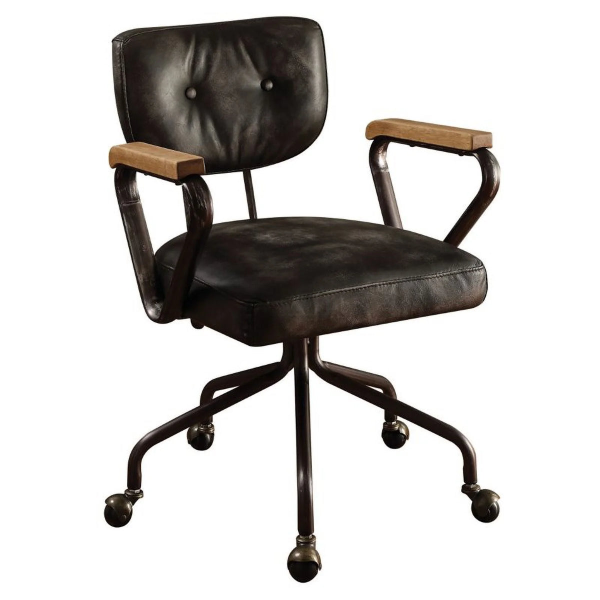 Wooden Writing Desk and Swivel Office Chair K309657