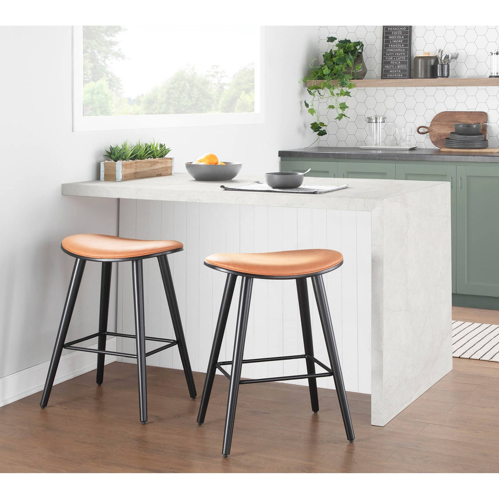 Saddle Counter Stool - Set of 2 R84330