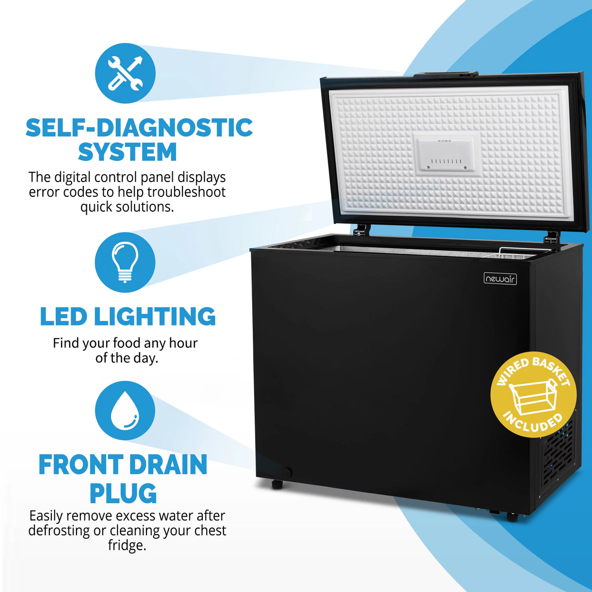 6.7 Cu. Ft. Black Compact Chest Freezer C574082