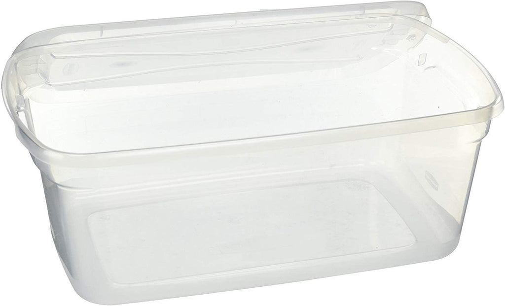 Clear 6 QT Pack of 12 Stackable Plastic Storage Containers with Lids O598