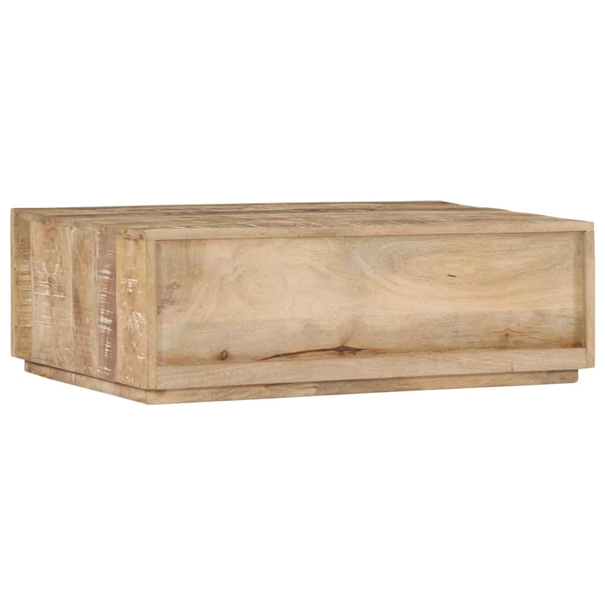 Coffee Table with 4 Storage Drawers Mango Wood 35.4 x 23.6 x 11.8 Inches L3527