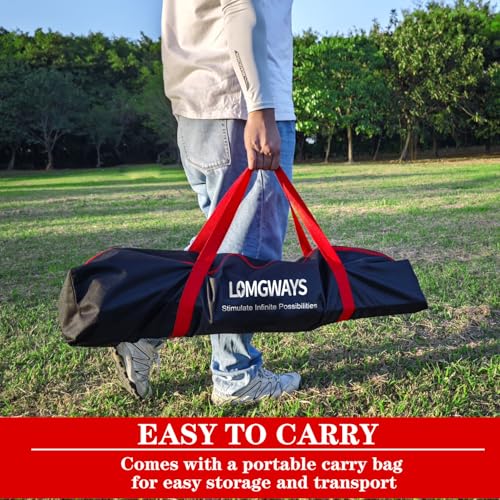Portable Baseball Softball Pitching Screen with Carry Bag and Ground Stakes V7347