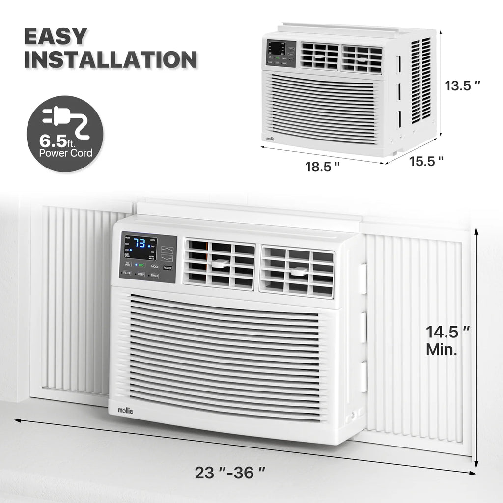 5,000 BTU Mechanical Window Air Conditioner with Multi-Speed Fan, White X642