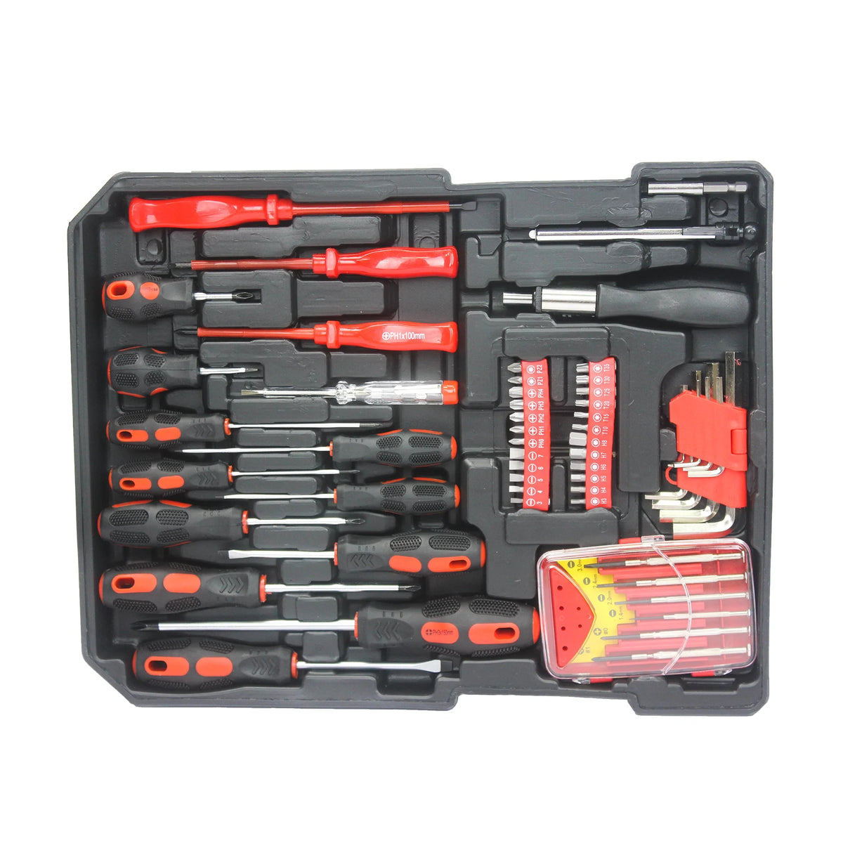 899PCS White Hand Tool Set with Rolling Tool Box W20427