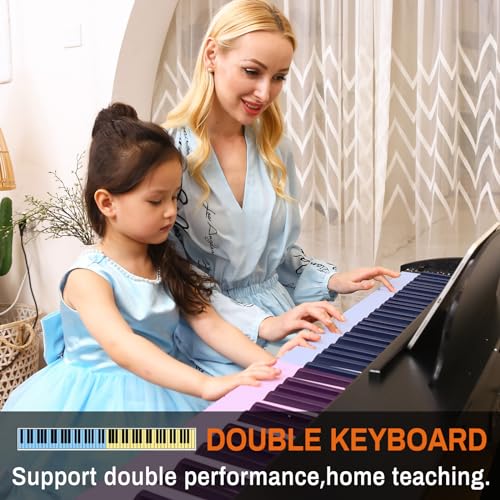 88-Key Weighted Hammer Action Digital Piano with Speakers, Furniture Stand and Triple Pedals U3248
