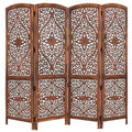 4 Panel Folding Wood Room Divider C536
