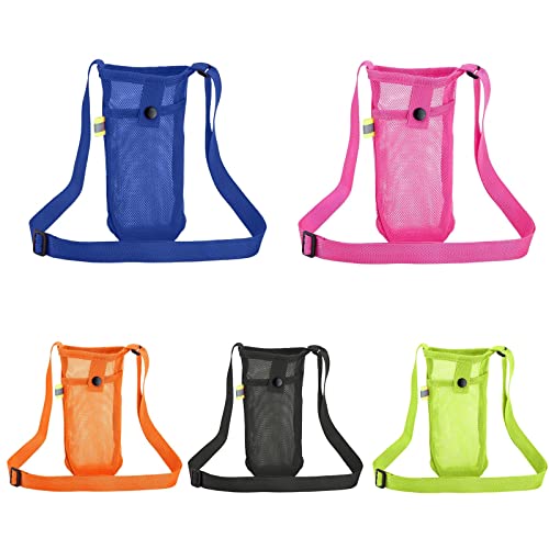 Sling Bag with Water Bottle Holder 25/32/40 Oz Water Bottle Carrier with Strap and Phone Pocket Water Bottle Pouch D303676