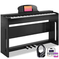 88-Key Weighted Hammer Action Digital Piano with Speakers, Furniture Stand and Triple Pedals U3248