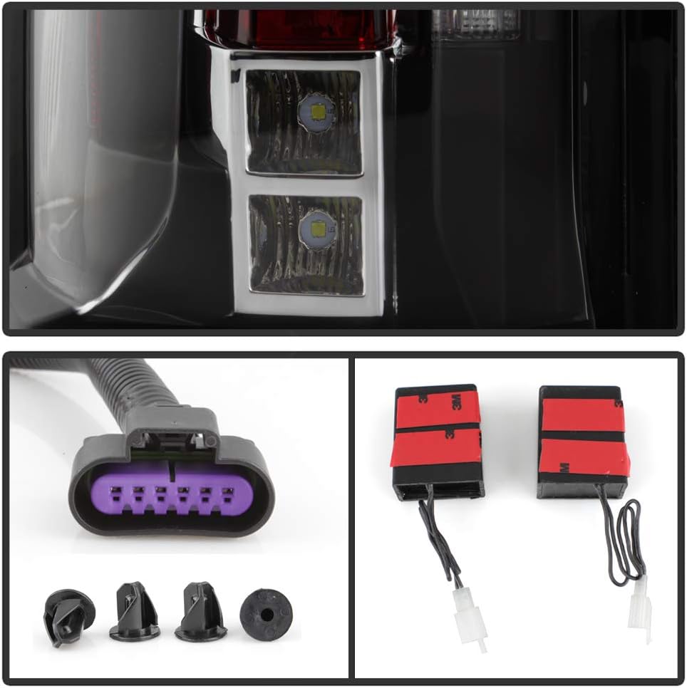 Full LED Tail Lights Brake Lamps Replacement Left+Right F28189