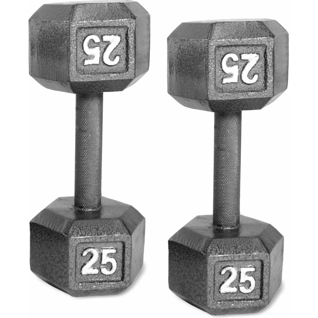 Cast Iron Dumbbell 25 Lb. Pair M490056