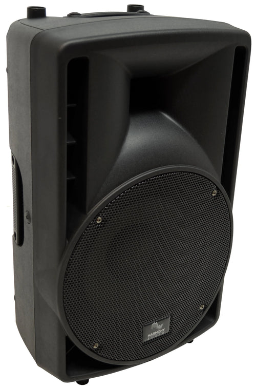 10" Pro DJ Powered 400W PA Speaker Pair with Tripod Stands & XLR Cables Y747