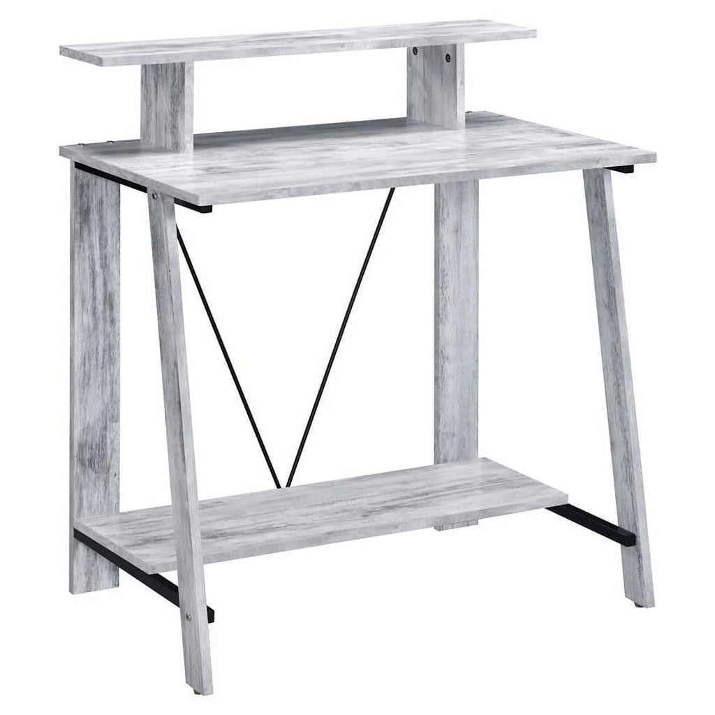 Antique White and Black Wood Writing Desk M648695