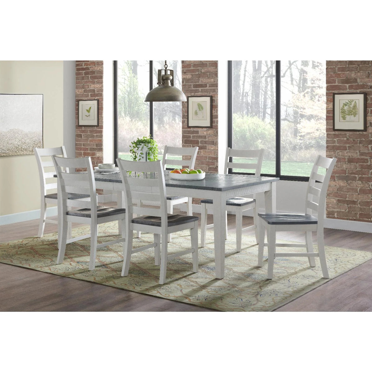 White Solid Wood Dining Chair Set of 2 C170236