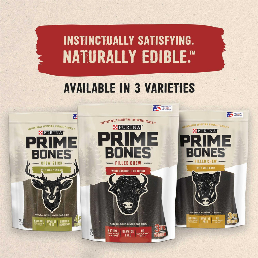Natural Dog Treats Filled Chew With Bison D480634
