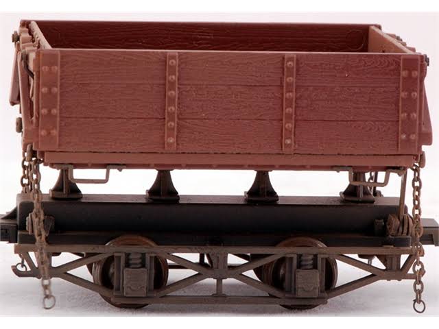 On30 Wood Side Dump Car, Red (3) I401776