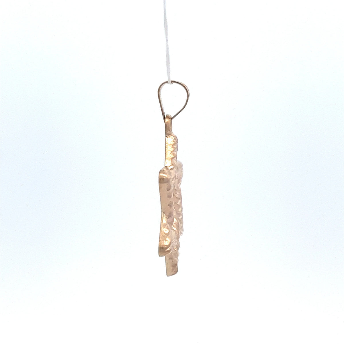 14 KT Yellow Gold Braided Star Of David Pendant V537