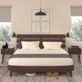 Queen Adjustable Headboard Solid Wood Bed Frame K4573