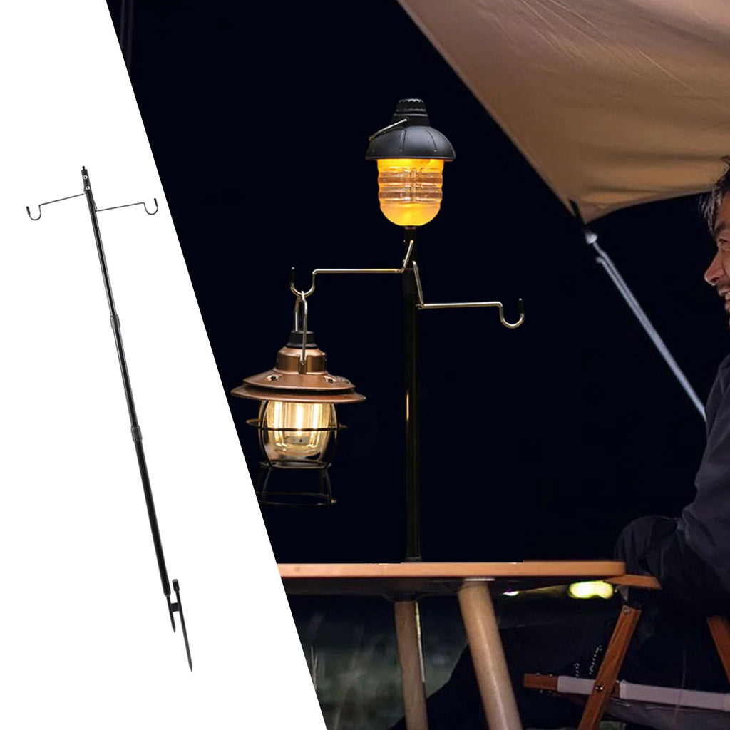 Camping Lantern Stand Collapsible Lightweight Light Holder H118752