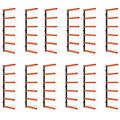 6 Levels Steel Wall Mounted Lumber Storage Rack B969