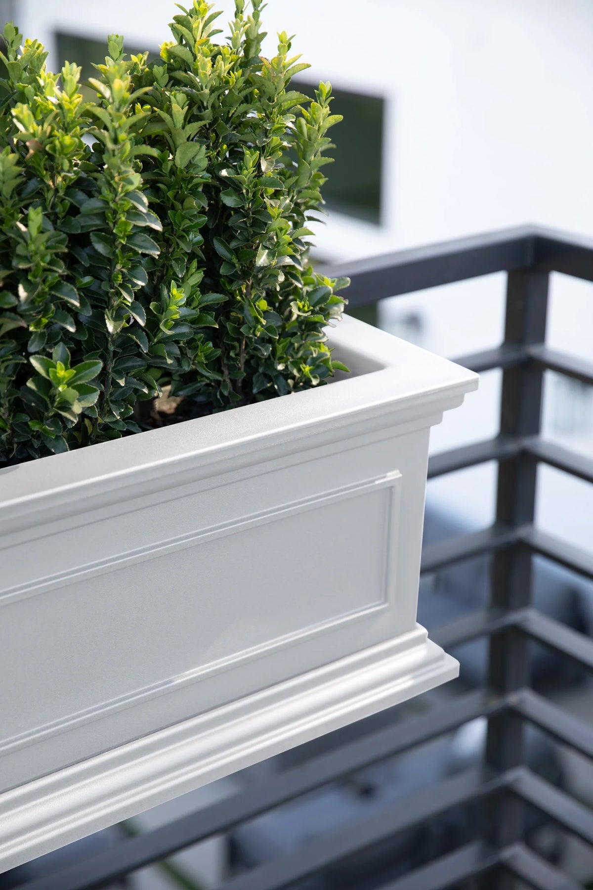 White 36" Railing Window Box Planter R973