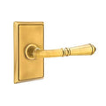 French Antique Brass Privacy Lever U69329