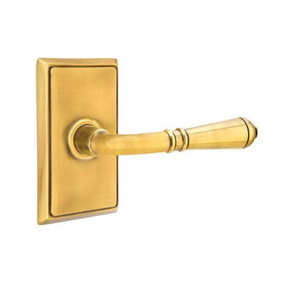 French Antique Brass Privacy Lever U69329