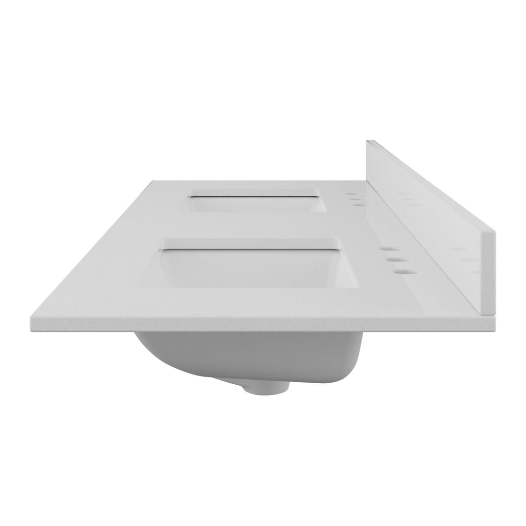 61x22 Quartz Vanity Top with Backsplash G462