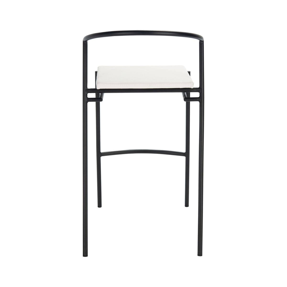 26-inch Counter Stool White/Black V31808