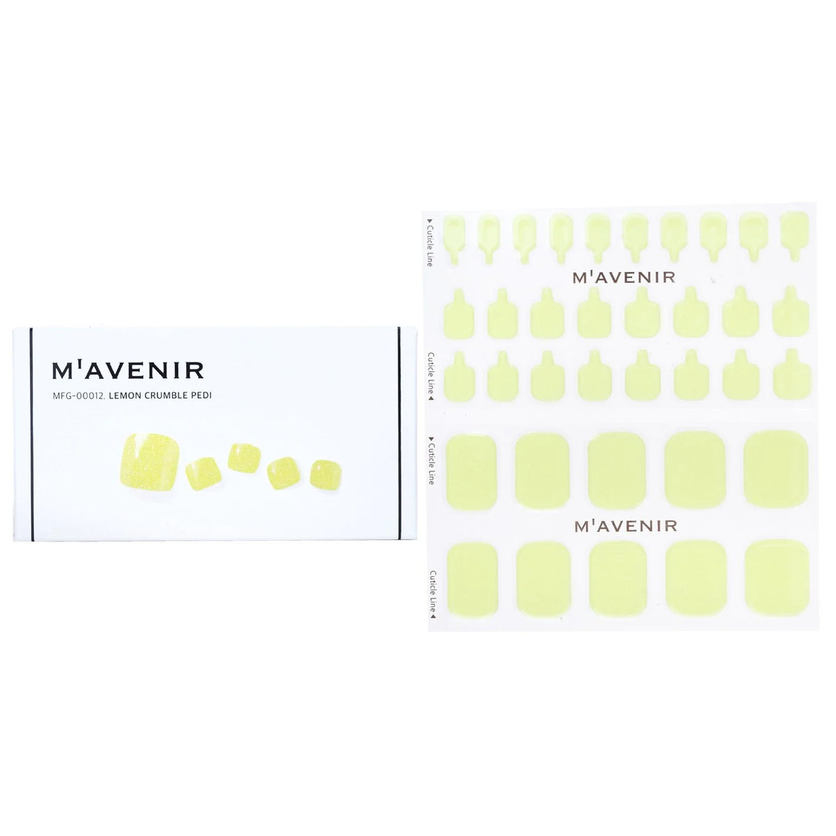 Yellow Pumpkin Nail Sticker 32pcs T919