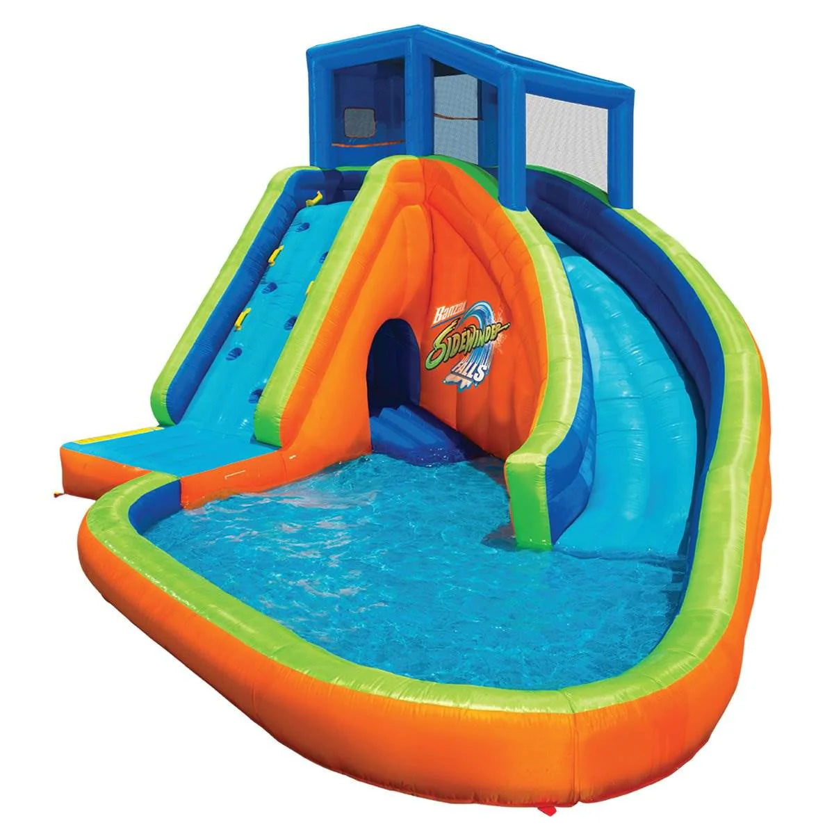 Inflatable Kiddie Pool with Slides & Cannons (6 Pack) T452350