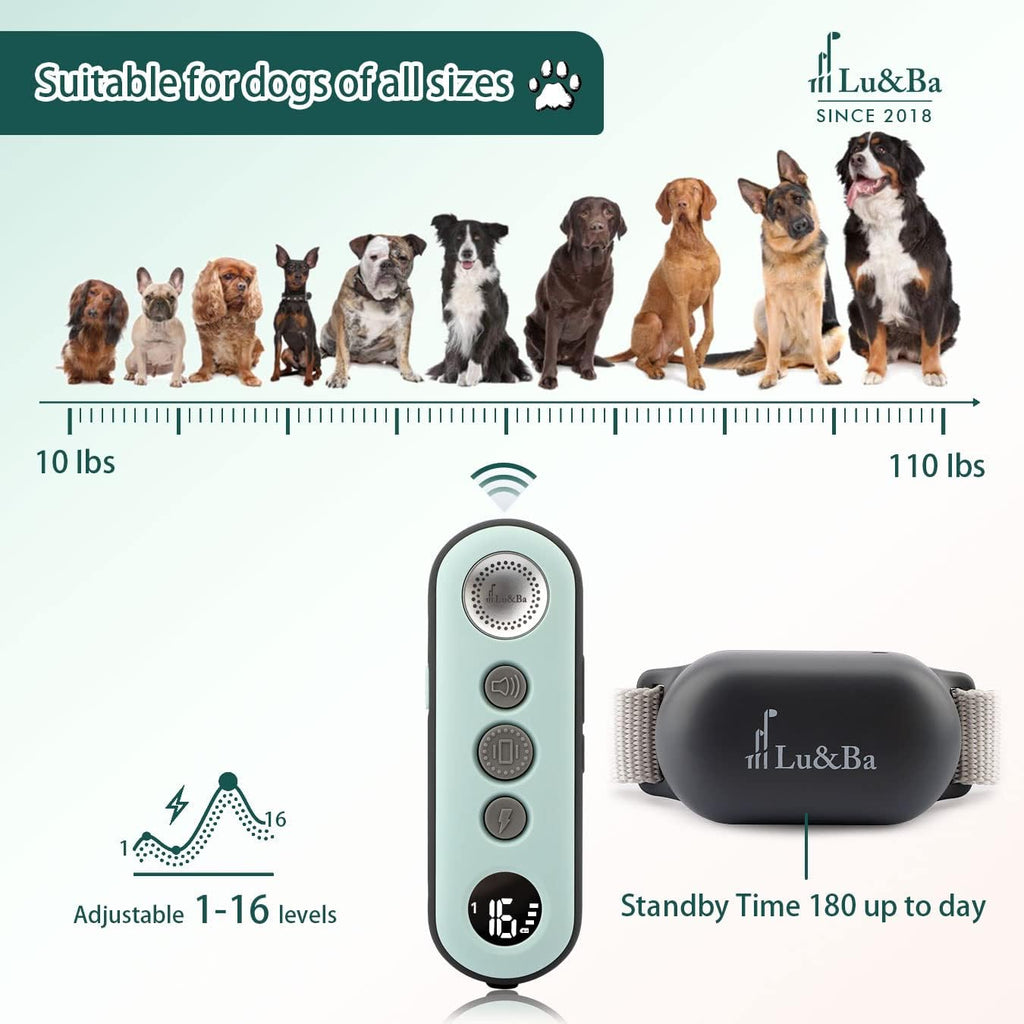 Rechargeable Waterproof Dog Training Collar Pack of 2 S254090