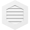 24x22W x 38x22H Vertical Peaked Surface Mount PVC Gable Vent 9/12 Pitch P165848