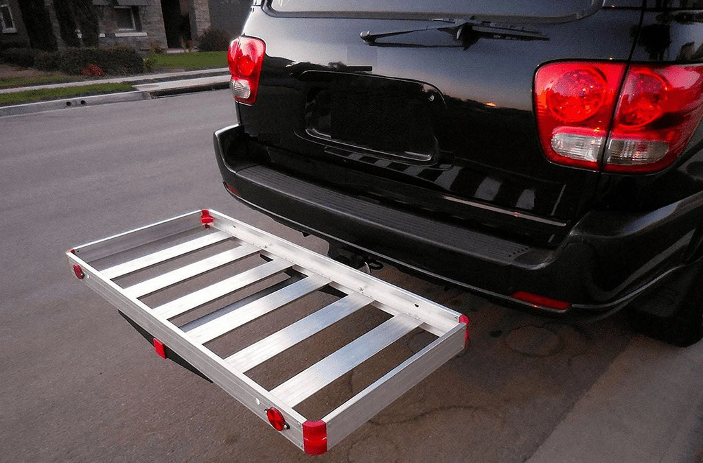 Aluminum Hitch Mount Cargo Carrier 500 lb Capacity I483