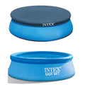 Inflatable Round Swimming Pool with Cover J542846