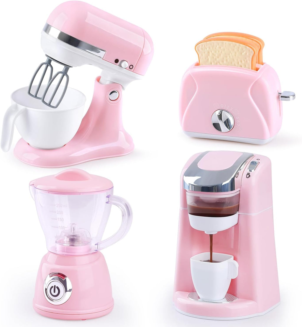 Toy Kitchen Set with Blender, Coffee Maker, Mixer, Toaster R414483