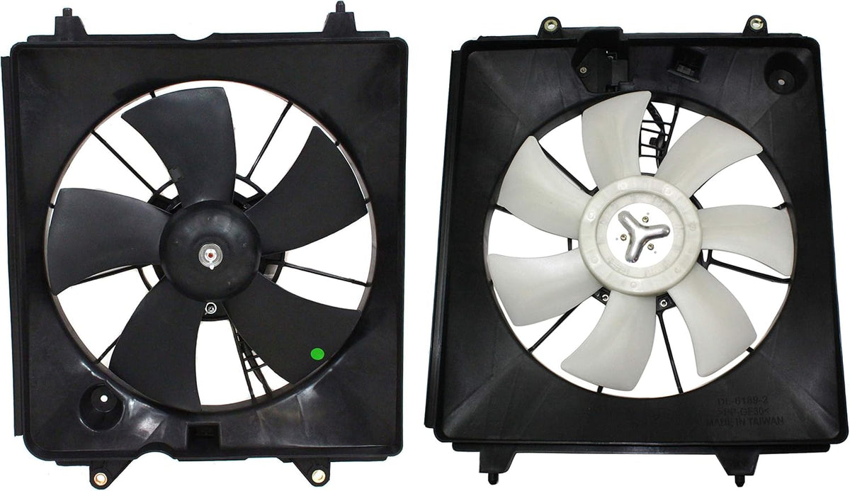Radiator Cooling Fan with A/C Condenser Fan for 2007-2009 Honda CR-V Left & Right T659500