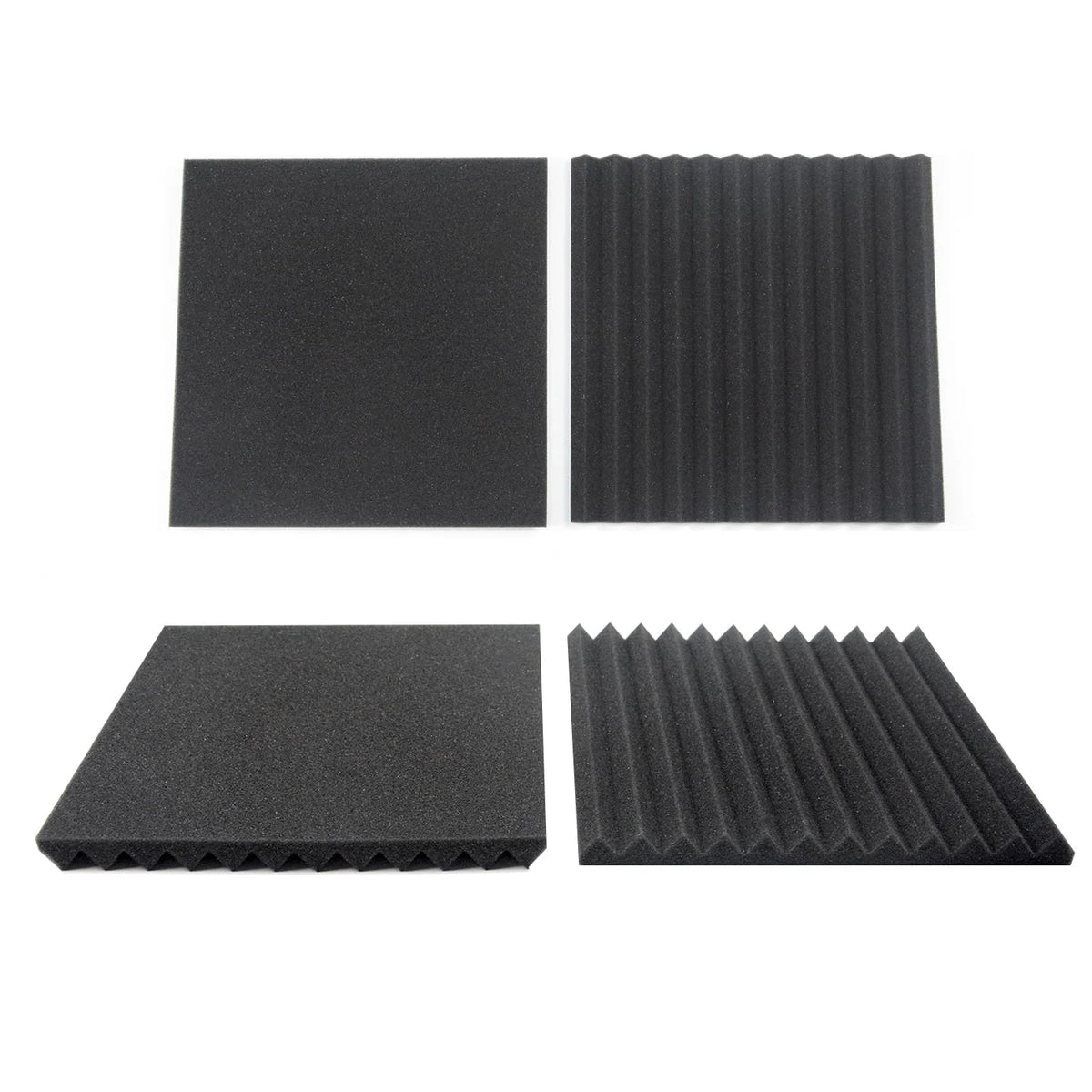 24 Pack Black Acoustic Foam Panels R77348