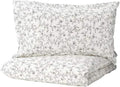 White Dark Gray Full/Queen Duvet Cover and Pillowcase(s) A384