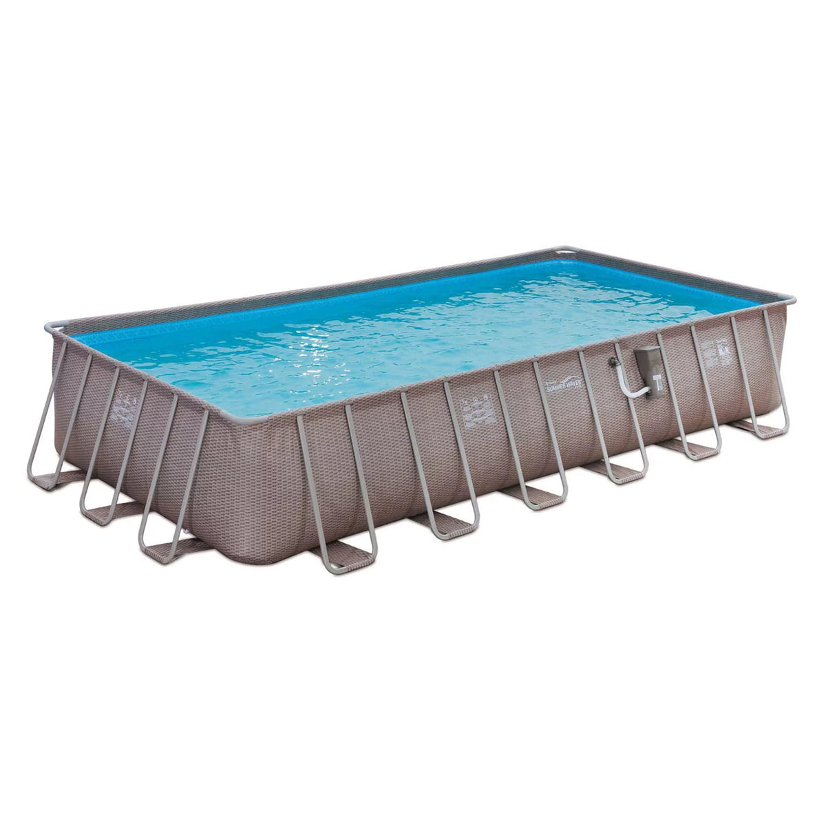 24 x 12 x 4.5' Rectangle Above Ground Frame Swimming Pool Set Z220085